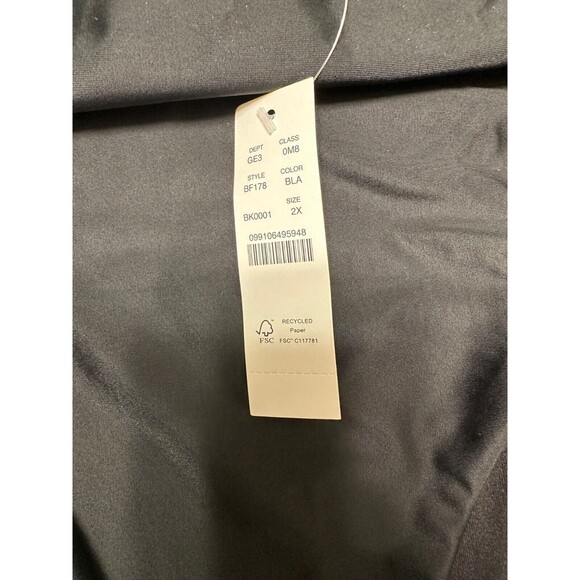 J CREW Bikini Bottom Womens Plus Size 2X Black High Rise Beach Pool Resort - Picture 2 of 6